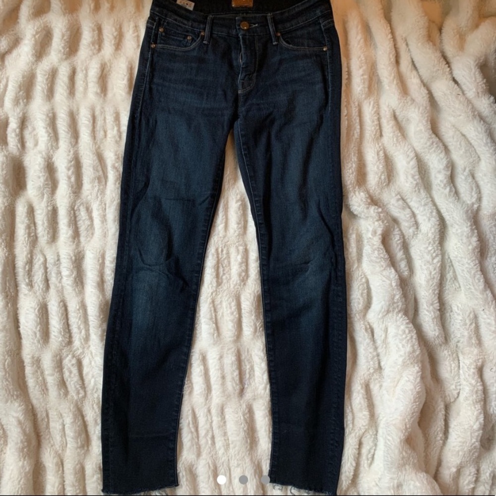 Mother denim the looker ankle fray